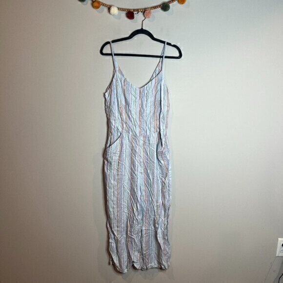 PURE / US light blue pinstriped jumpsuit - Picture 1 of 6
